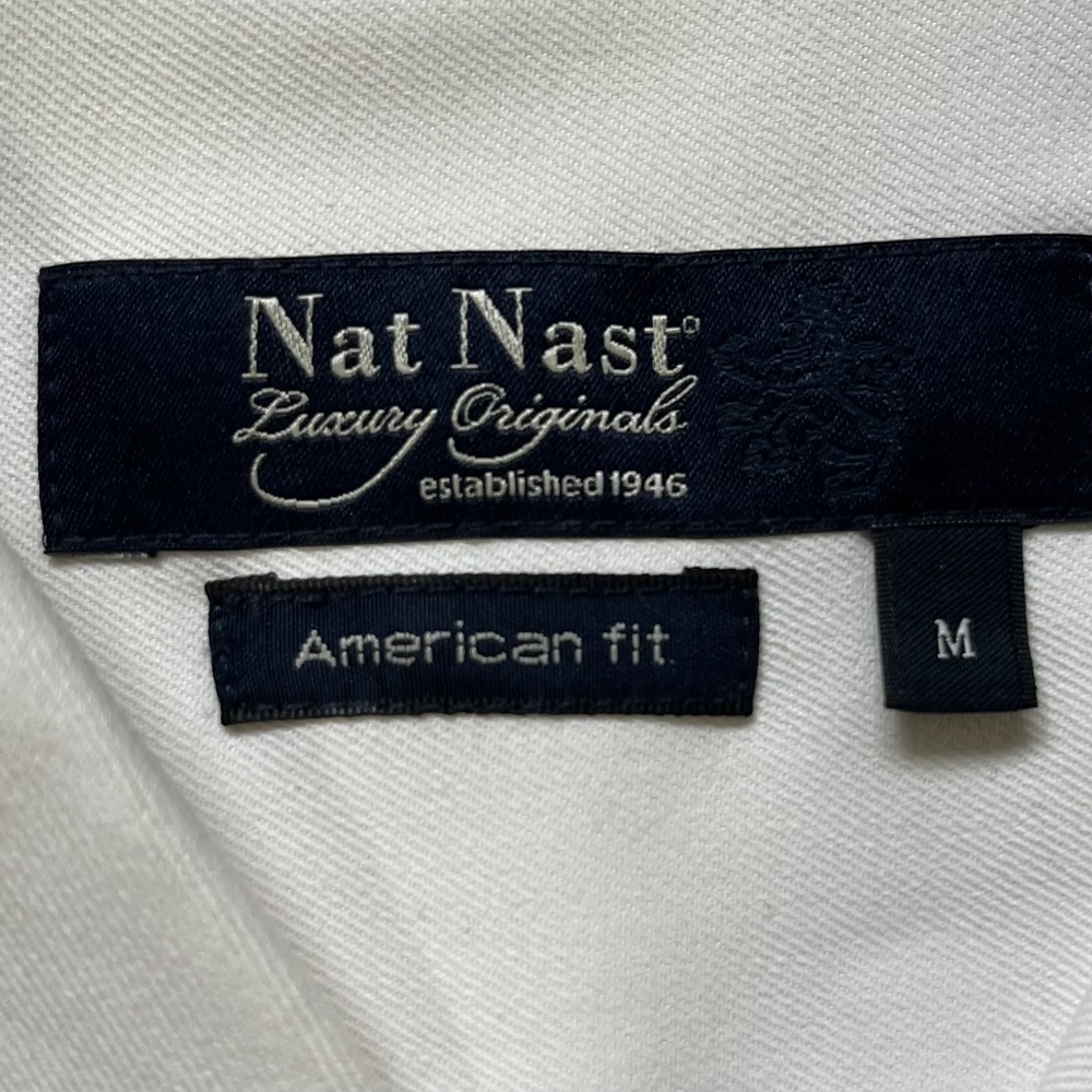 Nat Nast Luxury Men's 100% Silk Shirt; Size M; New with tags - Picture 10 of 16
